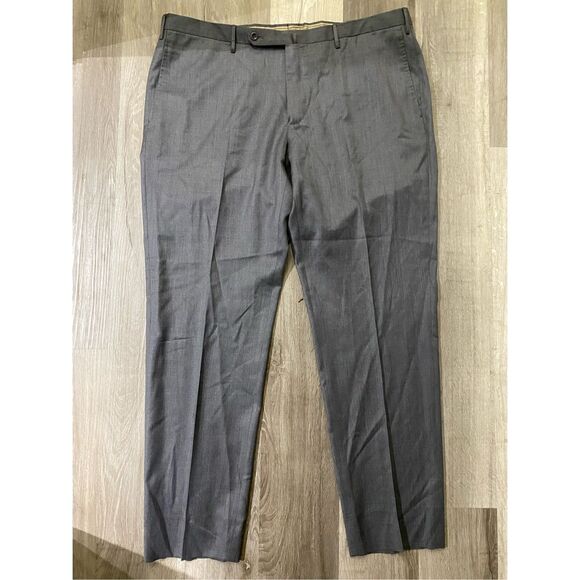 Incotex Classic Fit Pattern "B" Gray Front Pleat Straight Dress Pants Sz 40 x 31 - Picture 7 of 16